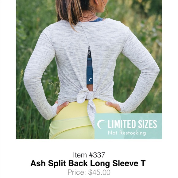 EUC Zyia ‘Ash Split Back Long Sleeve T’ - Picture 8 of 9